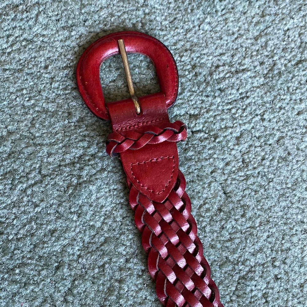Leather Woven Belt